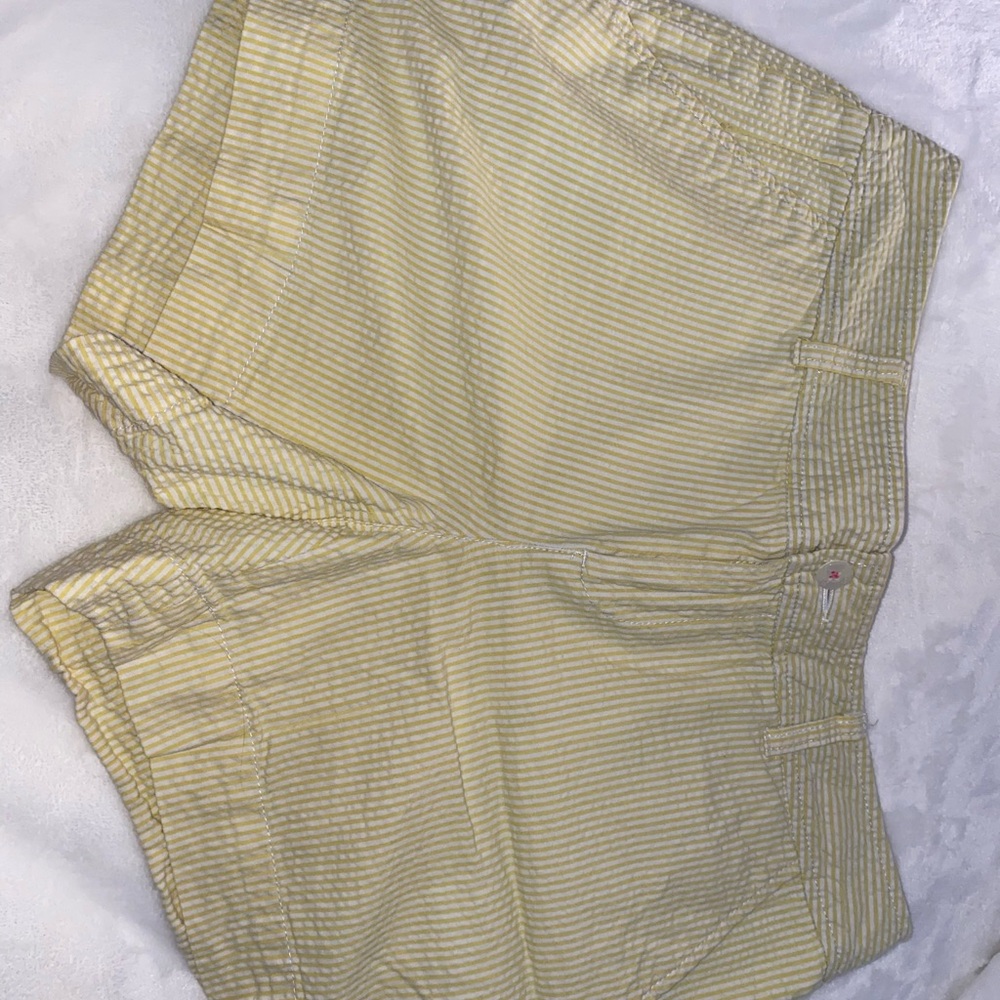 Lilly Pulitzer Yellow Checkered Shorts